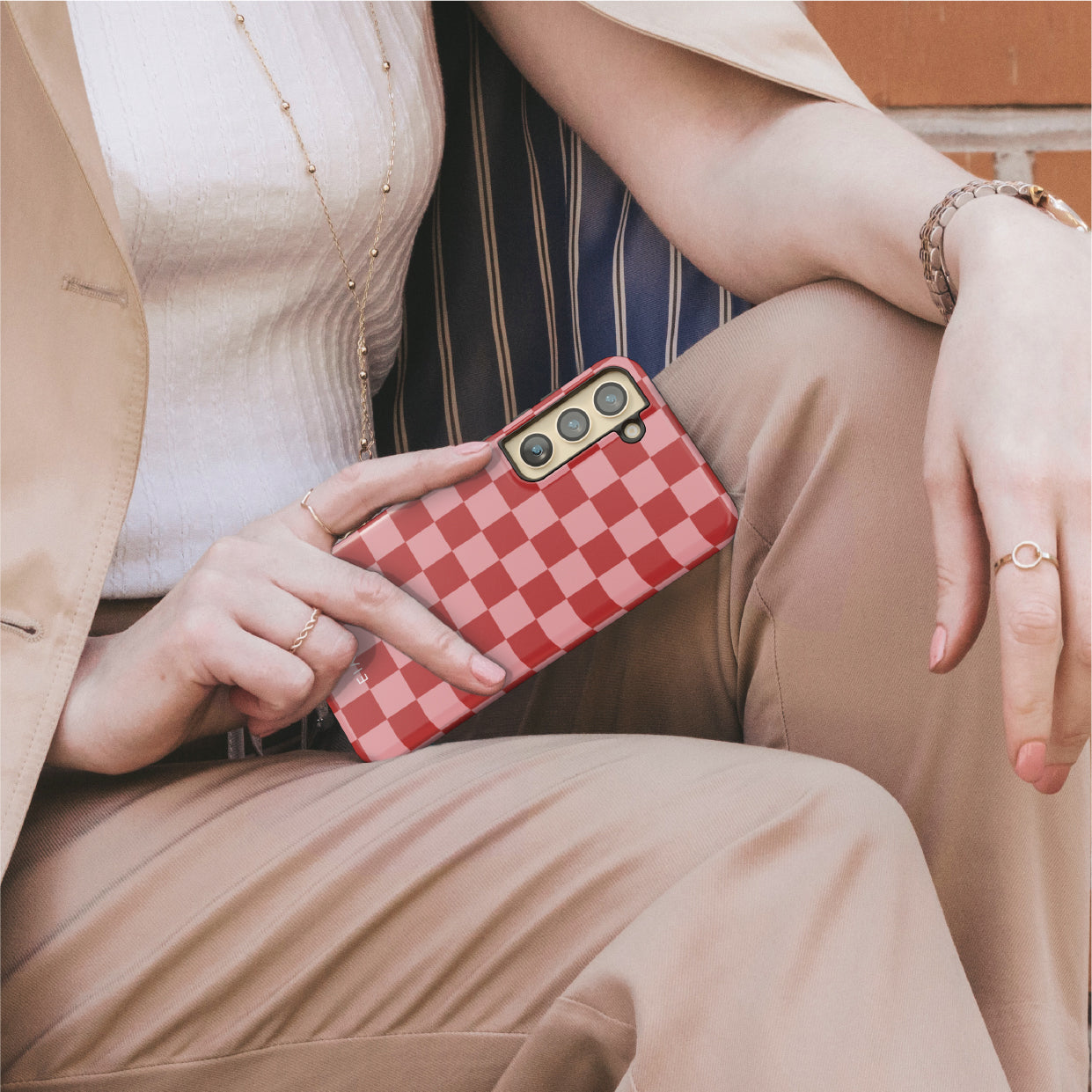 Red Checkered
