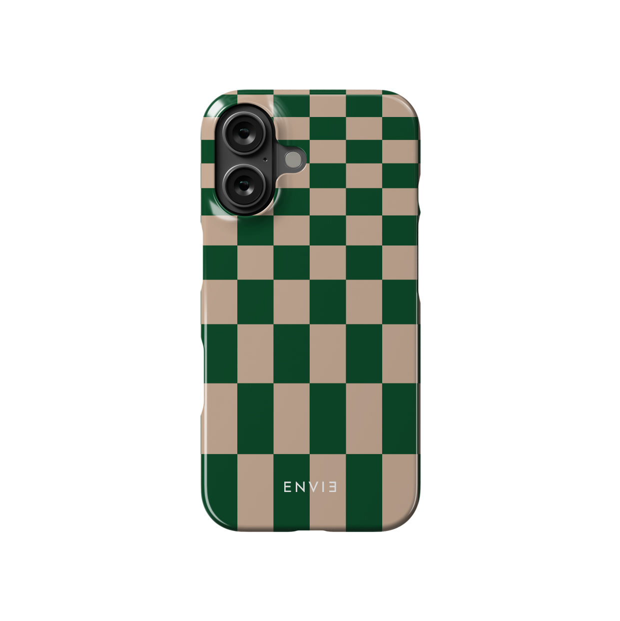 Green & Beige Checkered