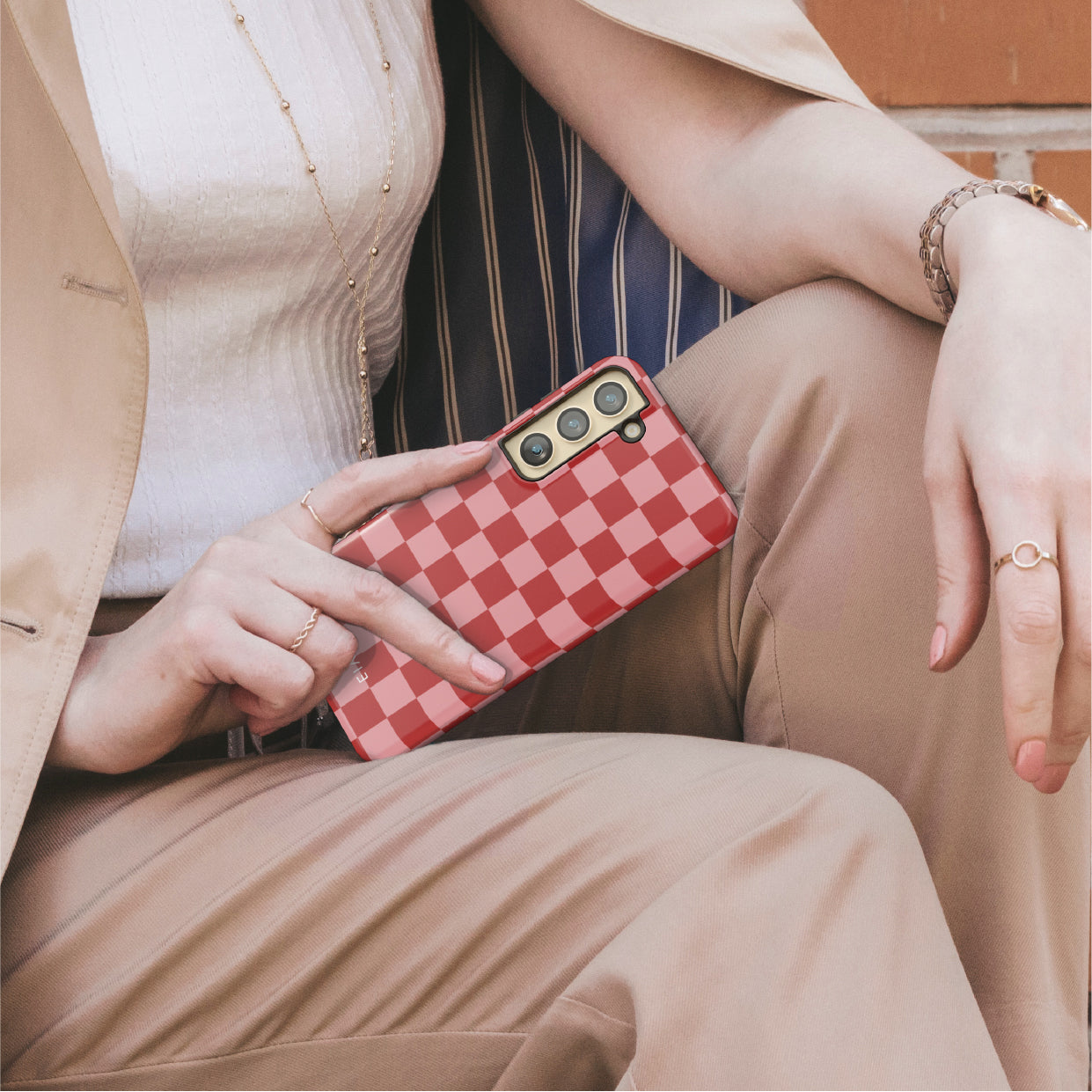 Red Checkered